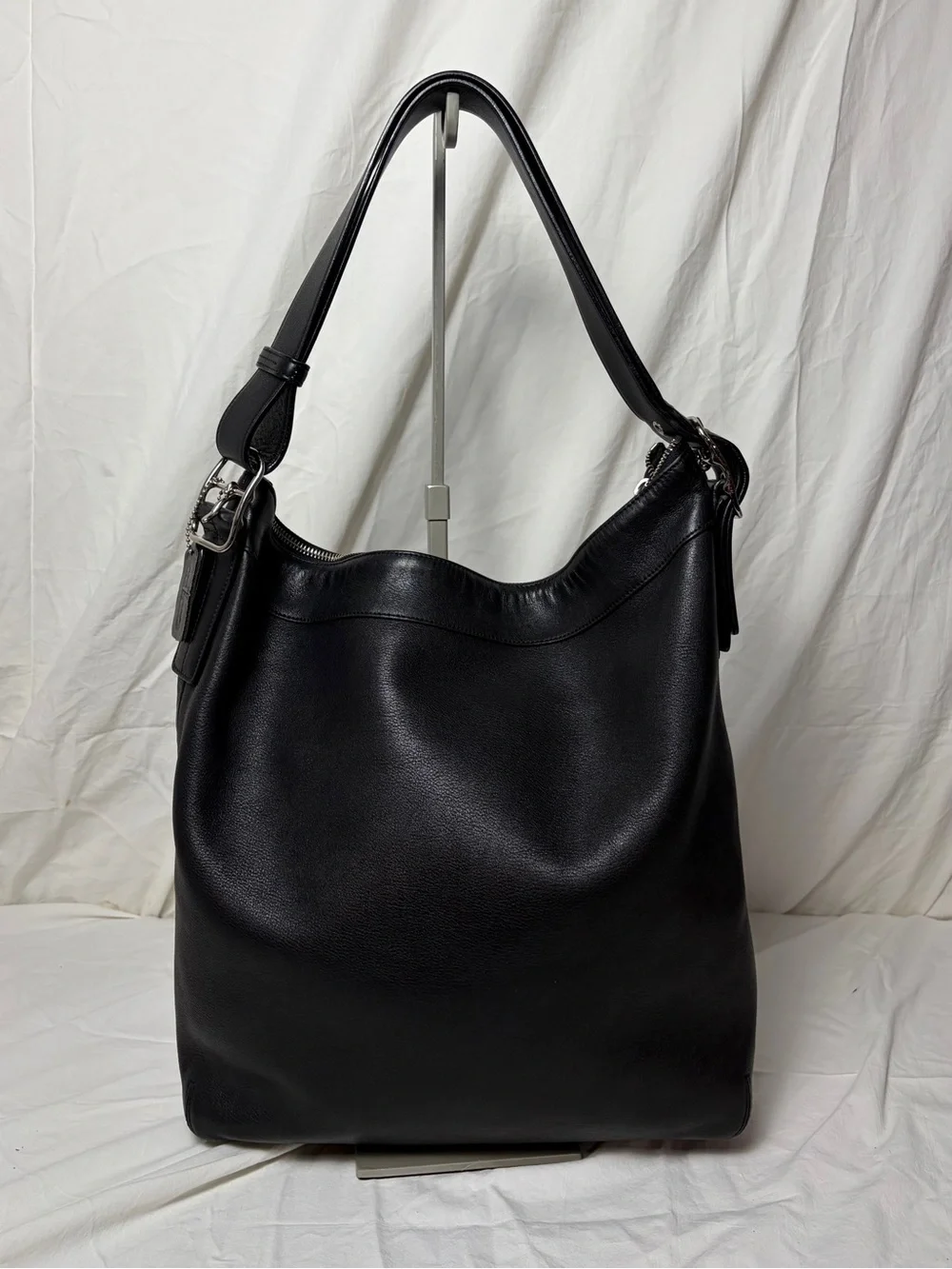 Coach 9177 Black Leather Hobo Shoulder Bag | Classic Vintage Coach
